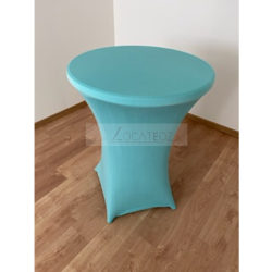 Housse turquoise pour mange debout